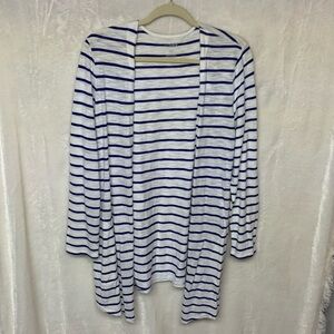 Chicos The Ultimate Tee Striped Cardigan